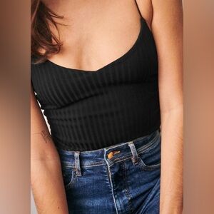 Sezane Sae Black Bodysuit XXL